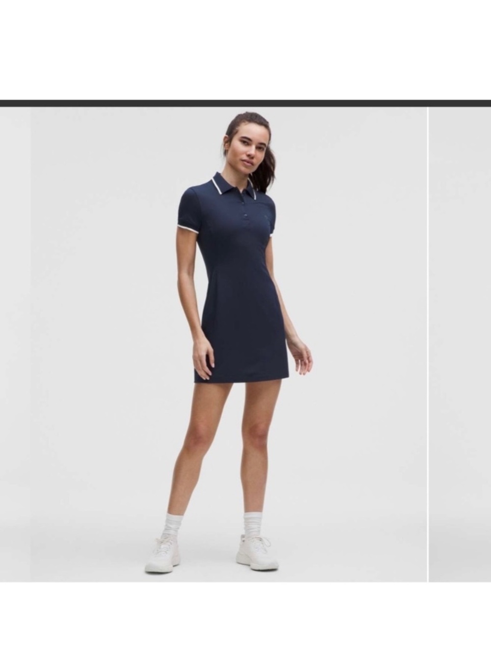 Lululemon Slim fit polo dress size 8 in Navy NWOT